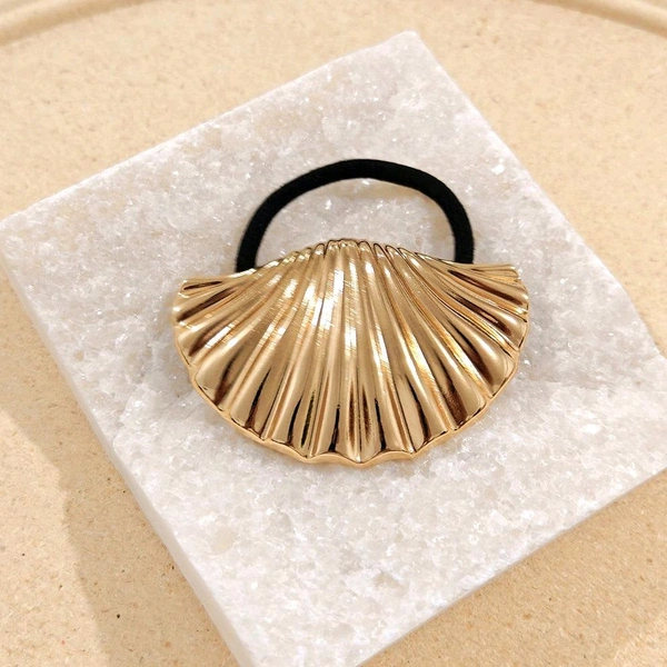 SHELL METAL HAIR BANDS  - Silver