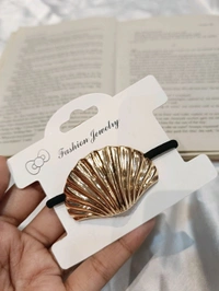 SHELL METAL HAIR BANDS  - Silver