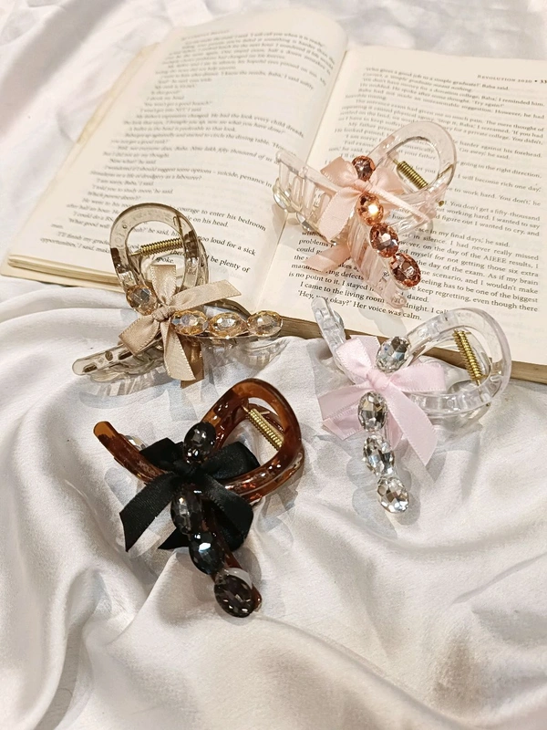BOW & STONE PREMIUM CLAW  - Pink