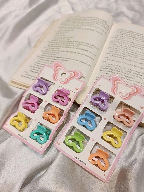 6 PCS BUTTERFLY CLIP CARD 