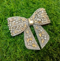 PREMIUM SILVER EMBELLISHED BOWS 