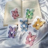 ORGANZA BUTTERFLY CLIP CARDS  - Light Pink