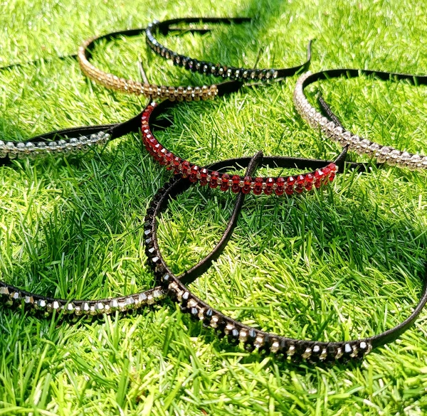PREMIUM CRYSTAL STONE HAIRBANDS  - Dark Blue