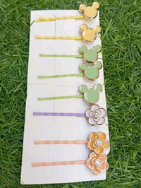 ASSORTED CLIPS (Random) - Clearance Sale  - Matte Flower