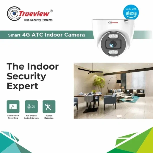 TUREVIEW TRUEVIEW 3MP Smart 4G Dome ATC Camera