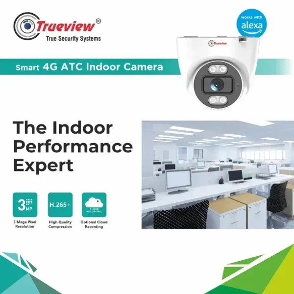 TUREVIEW TRUEVIEW 3MP Smart 4G Dome ATC Camera