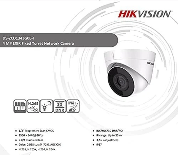HIKVISION 2MP Ultra Series Network Camera DS-2CD3321G0-I Compatible with J.K.Vision BNC