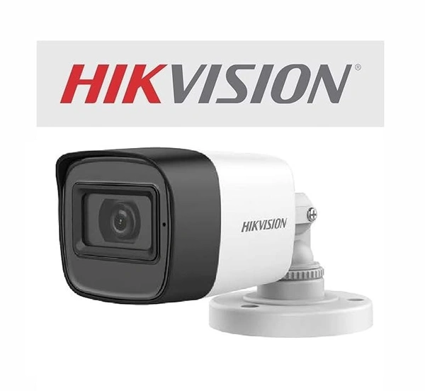 HIKVISION 2MP Outdoor ECO Bullet Wired CCTV 1080p Camera [DS-2CE1AD0T-ITP/ECO] for 2MP & Above DVR, White