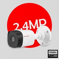 CP PLUS CP-URC-TC24PL2-V3  Outdoor Wired Bullet Security Camera | 2.4 MP| 3.6 MM | 1080P Full HD Recording  (White)