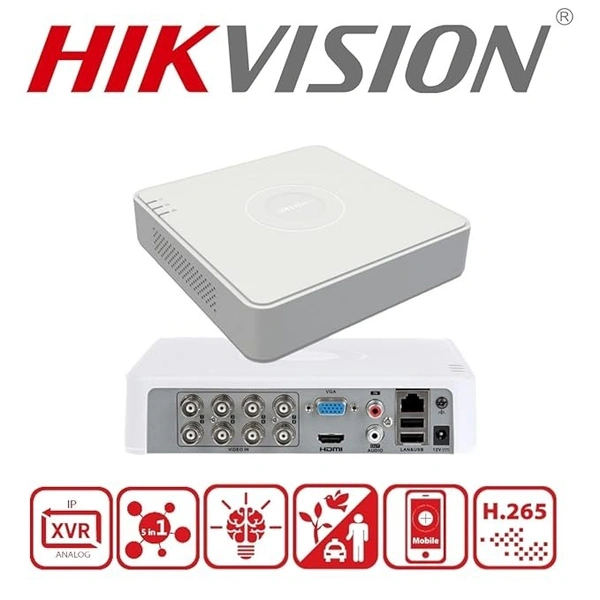 HIKVISION Hikvision Eco Series DS-7A04HGHI-K1 1080P 2MP 4 Channel Mini Turbo DVR (White)