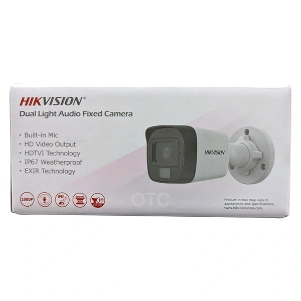 HIKVISION 2MP Outdoor Dual Light + Audio MIC Wired CCTV 1080p Camera DS-2CE16D0T-LPFS