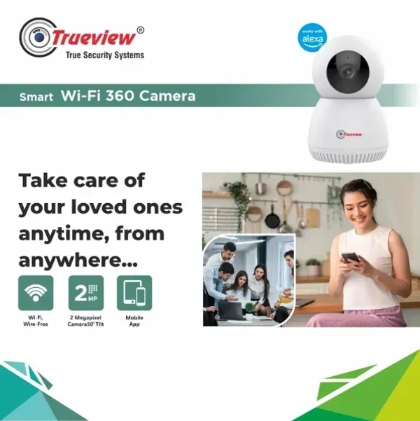 TRUEVIEW 2MP Smart Robot Wi-Fi Camera