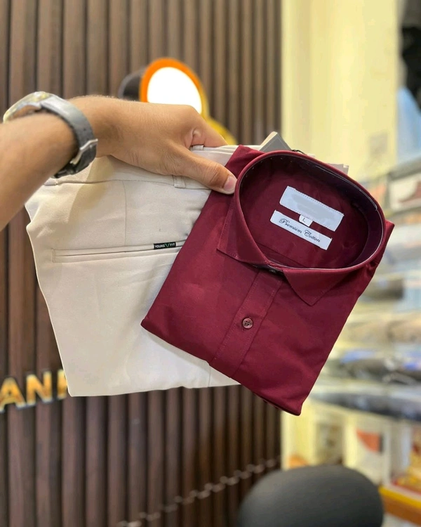 Premium Shirt / Pant Combo For Men's Wear - L-40, 36