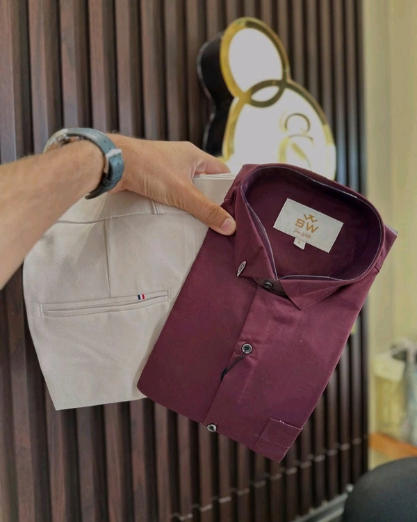 Premium Shirt / Pant Combo For Men's Wear - XXL-44, 34