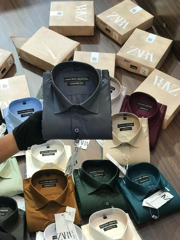 Zara Men Premium Cotton Shirt - XL- 42