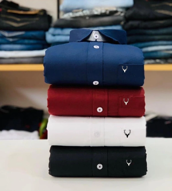 Jais Fashion Allen Men's Plain Shirt Combo - Pack of 4 | Premium Cotton | Casual & Formal Wear - XXl-44