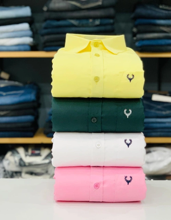 Jais Fashion Allen Men's Plain Shirt Combo - Pack of 4 | Premium Cotton | Casual & Formal Wear - L-40