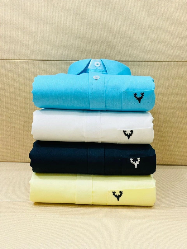 Jais Fashion Allen Men's Plain Shirt Combo - Pack of 4 | Premium Cotton | Casual & Formal Wear - XXL-44