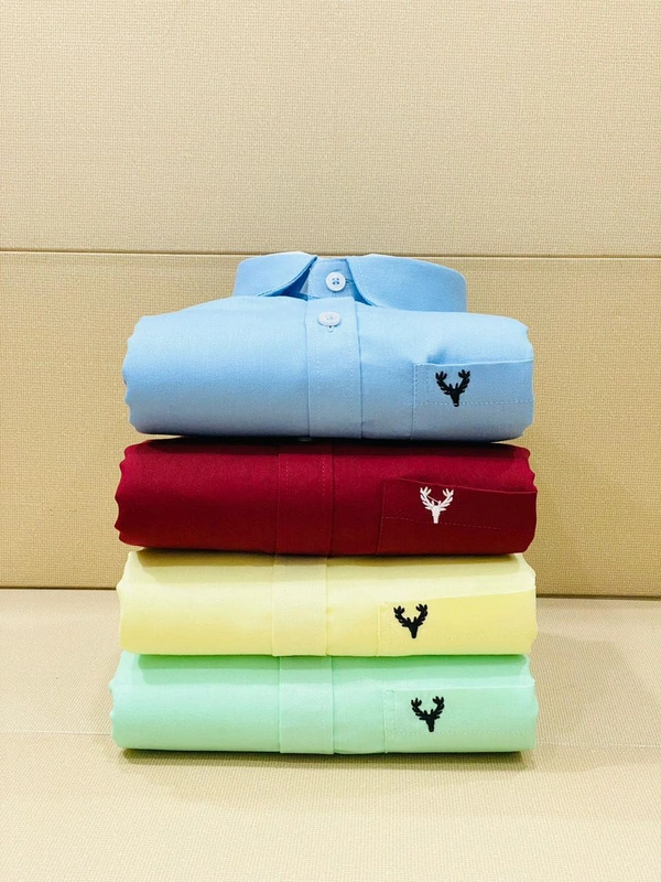 Jais Fashion Allen Men's Plain Shirt Combo - Pack of 4 | Premium Cotton | Casual & Formal Wear - XL-42
