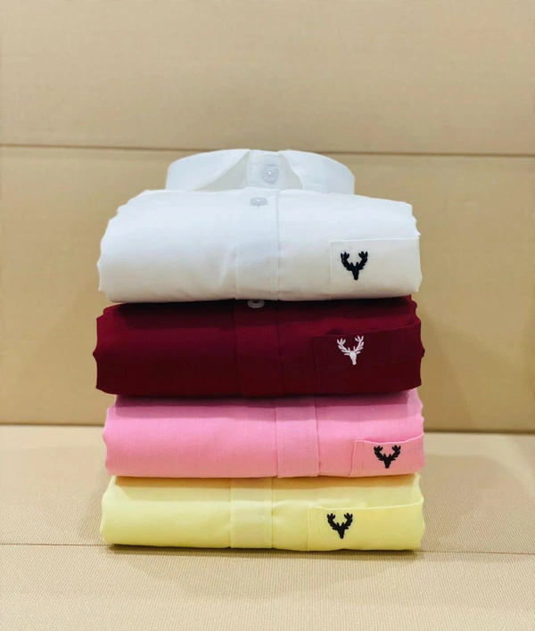 Jais Fashion Allen Men's Plain Shirt Combo - Pack of 4 | Premium Cotton | Casual & Formal Wear - M-38