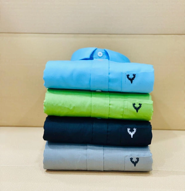 Jais Fashion Allen Men's Plain Shirt Combo - Pack of 4 | Premium Cotton | Casual & Formal Wear - M-38