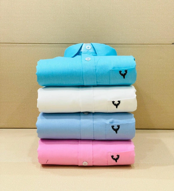 Jais Fashion Allen Men's Plain Shirt Combo - Pack of 4 | Premium Cotton | Casual & Formal Wear - XXL-44