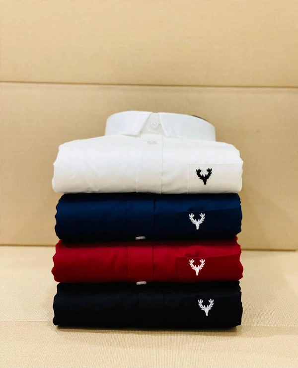 Jais Fashion Allen Men's Plain Shirt Combo - Pack of 4 | Premium Cotton | Casual & Formal Wear - XXL-44