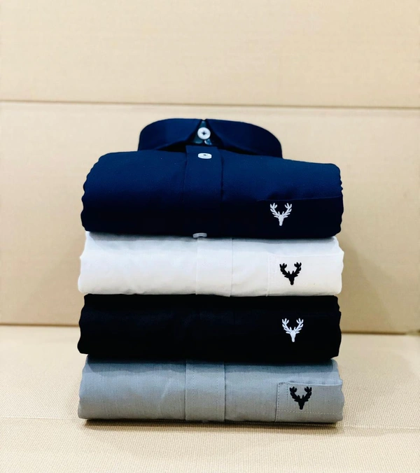 Jais Fashion Allen Men's Plain Shirt Combo - Pack of 4 | Premium Cotton | Casual & Formal Wear - XL-42
