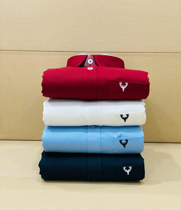 Jais Fashion Allen Men's Plain Shirt Combo - Pack of 4 | Premium Cotton | Casual & Formal Wear - L-40