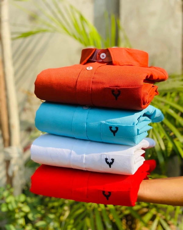 Jais Fashion Allen Men's Plain Shirt Combo - Pack of 4 | Premium Cotton | Casual & Formal Wear - M-38