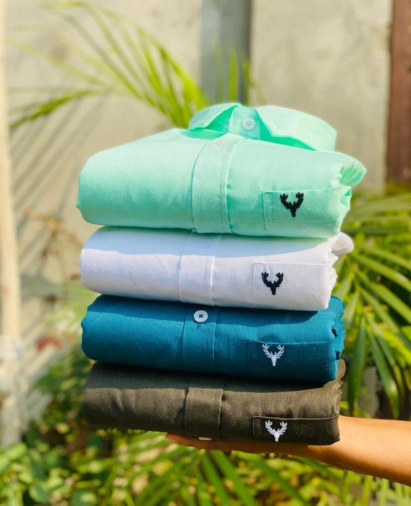 Jais Fashion Allen Men's Plain Shirt Combo - Pack of 4 | Premium Cotton | Casual & Formal Wear - XXL-44