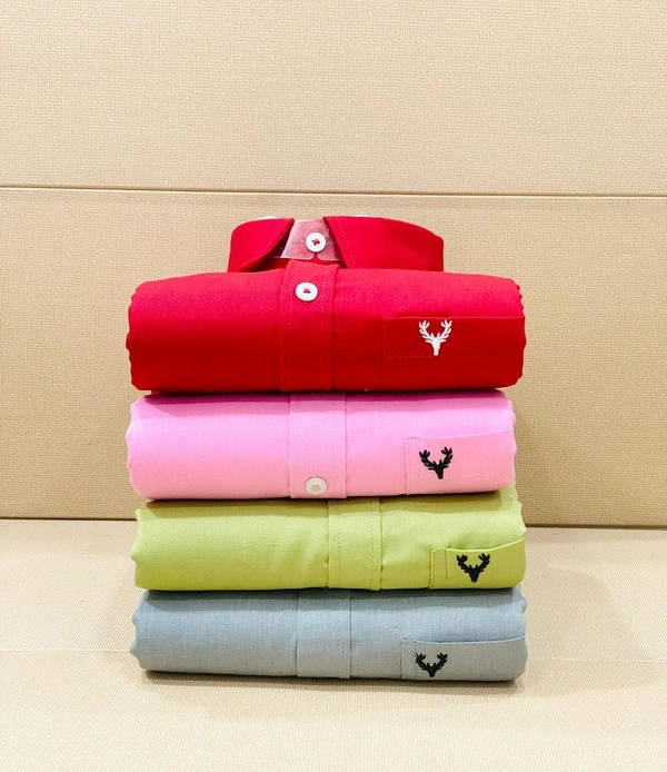 Jais Fashion Allen Men's Plain Shirt Combo - Pack of 4 | Premium Cotton | Casual & Formal Wear - M-38