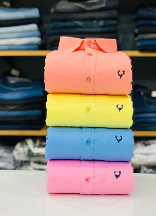 Jais Fashion Allen Men's Plain Shirt Combo - Pack of 4 | Premium Cotton | Casual & Formal Wear - M-38