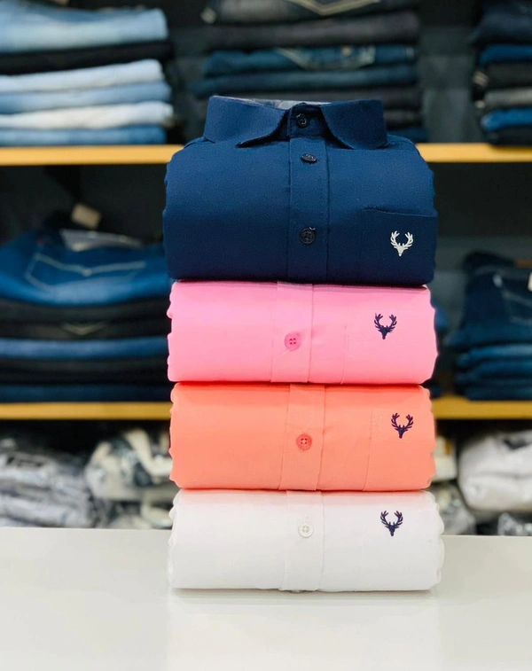 Jais Fashion Allen Men's Plain Shirt Combo - Pack of 4 | Premium Cotton | Casual & Formal Wear - M-38