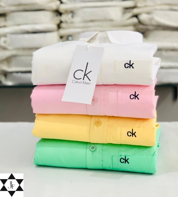 C k Men's Plain Shirt Combo - Pack of 4 | Premium Cotton | Casual & Formal Wear - XXL-44