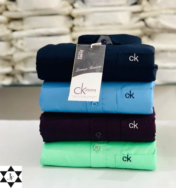C k Men's Plain Shirt Combo - Pack of 4 | Premium Cotton | Casual & Formal Wear - XL-42