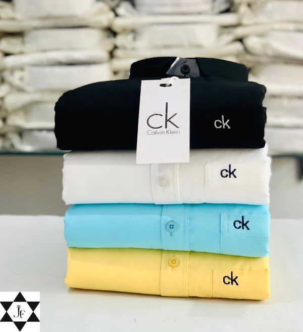 C k Men's Plain Shirt Combo - Pack of 4 | Premium Cotton | Casual & Formal Wear - XXL-44