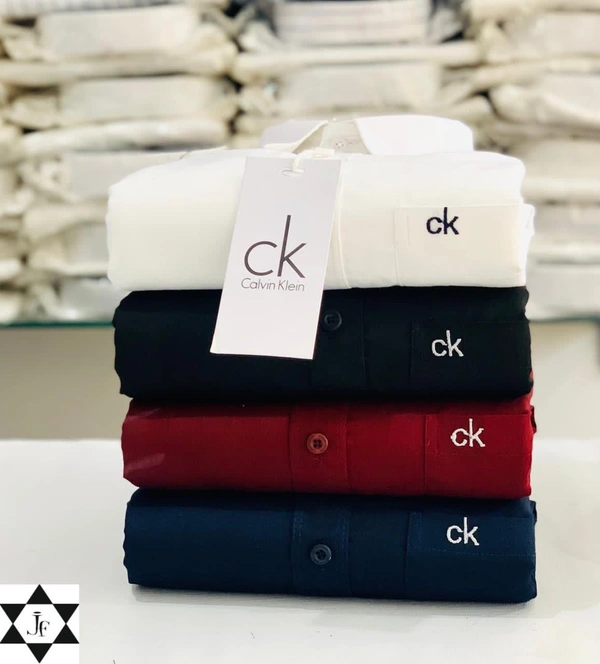 C k Men's Plain Shirt Combo - Pack of 4 | Premium Cotton | Casual & Formal Wear - XXL-44