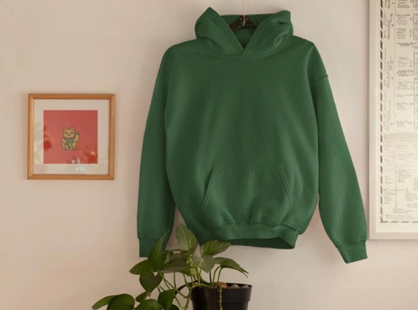 Cozy zaraa Winter Classic Hoodie Collection - L-40, Dark green