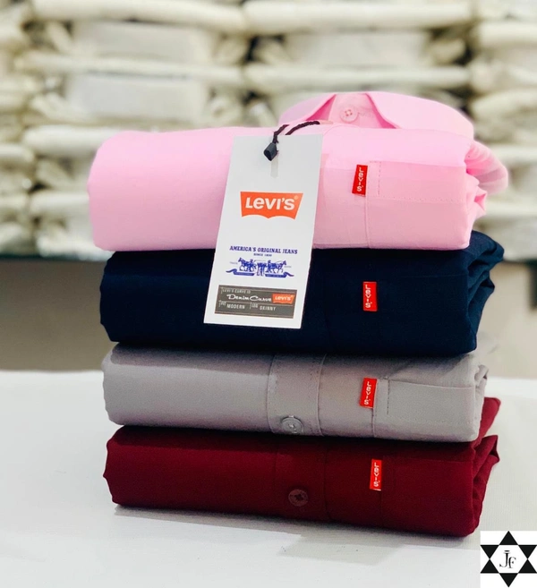 Levies Men's Plain Shirt Combo - Pack of 4 | Premium Cotton | Casual & Formal Wear - XL- 42