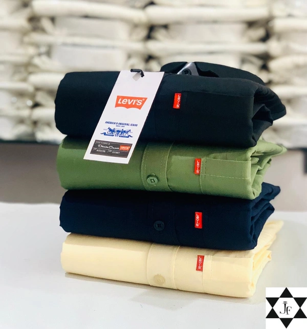 Levies Men's Plain Shirt Combo - Pack of 4 | Premium Cotton | Casual & Formal Wear - L- 40