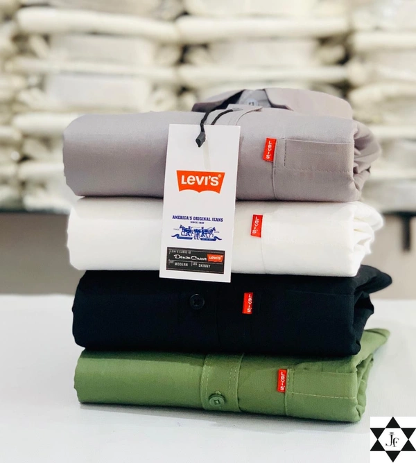 Levies Men's Plain Shirt Combo - Pack of 4 | Premium Cotton | Casual & Formal Wear - XXL- 44