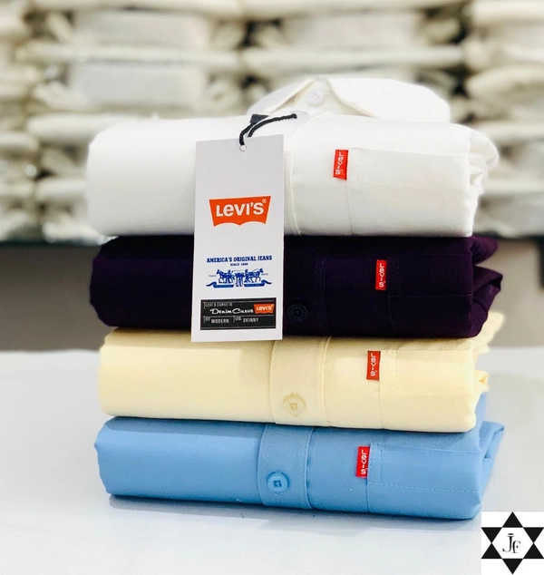 Levies Men's Plain Shirt Combo - Pack of 4 | Premium Cotton | Casual & Formal Wear - XXL- 44