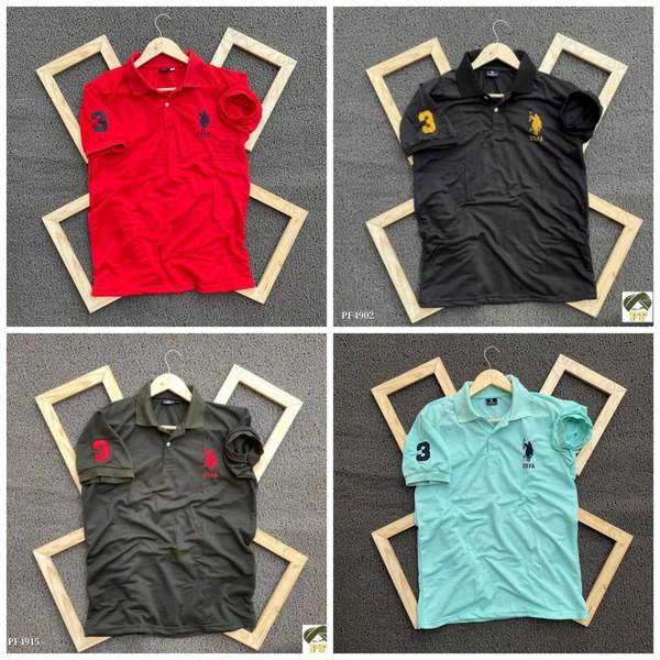 Polo Men's Plain T- Shirt Combo - Pack of 4 | Premium Cotton | Casual Wear - S-36