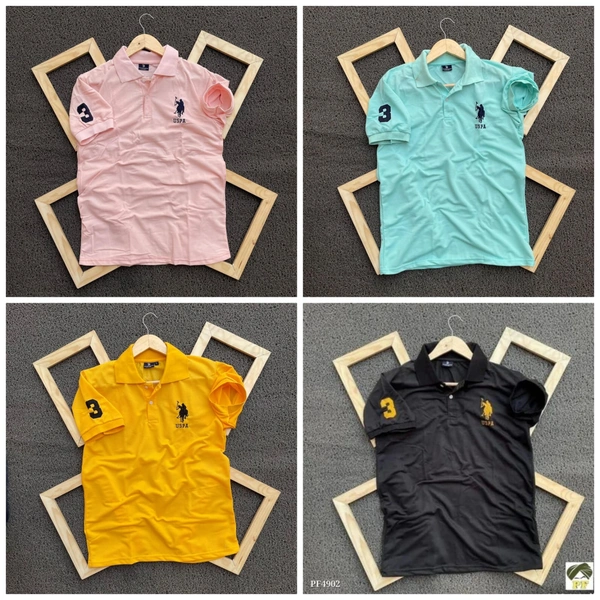 Polo Men's Plain T- Shirt Combo - Pack of 4 | Premium Cotton | Casual Wear - M-38