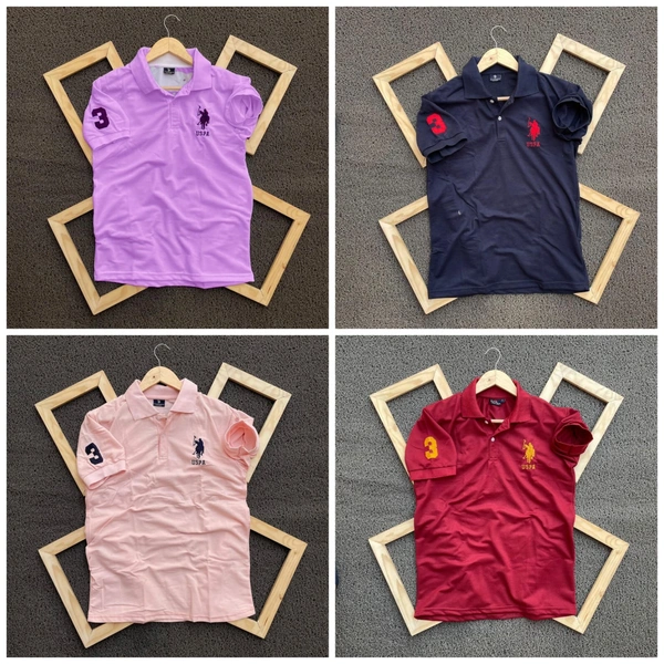 Polo Men's Plain T- Shirt Combo - Pack of 4 | Premium Cotton | Casual Wear - XL-42