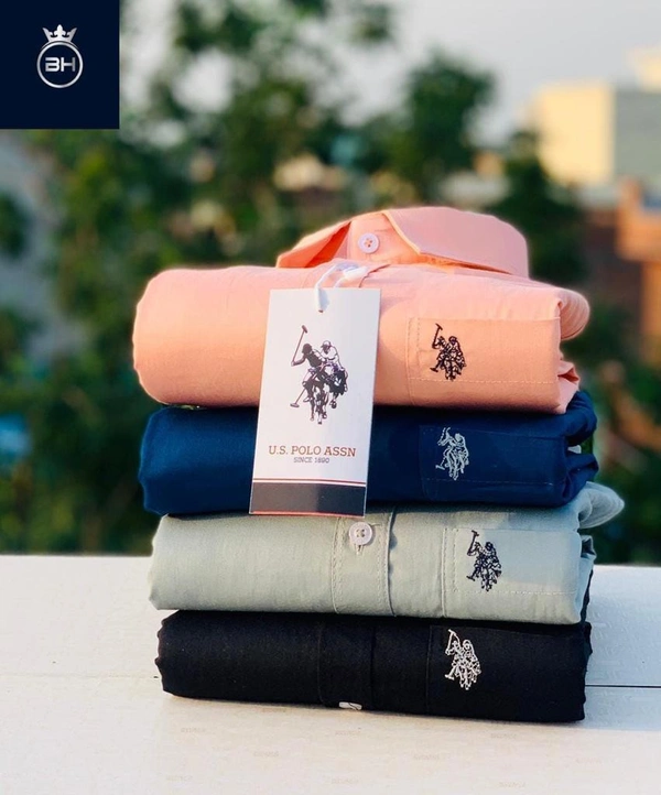 U.S  Men's Plain Shirt Combo - Pack of 4 | Premium Cotton | Casual & Formal Wear - XL-42