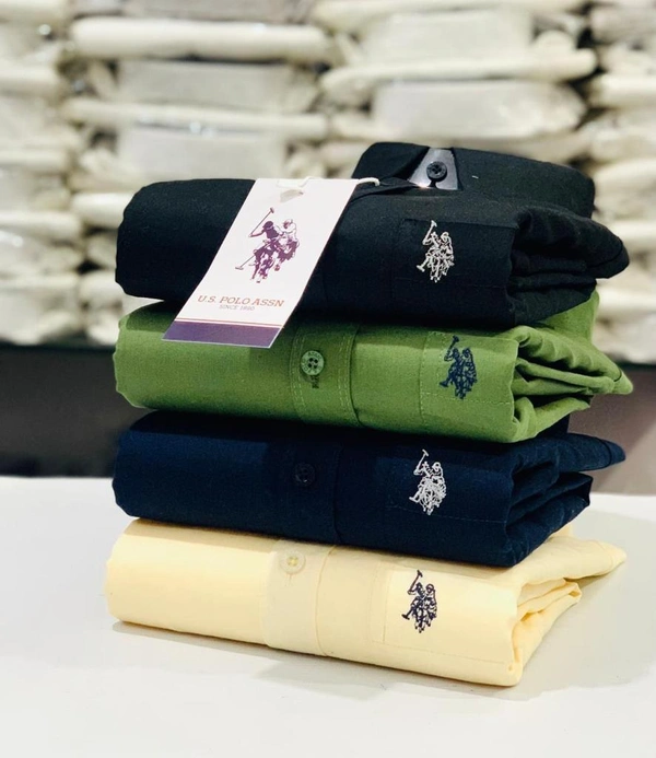 U.S  Men's Plain Shirt Combo - Pack of 4 | Premium Cotton | Casual & Formal Wear - XL-42
