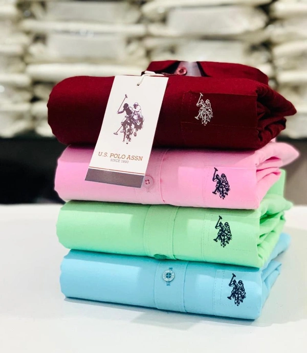U.S  Men's Plain Shirt Combo - Pack of 4 | Premium Cotton | Casual & Formal Wear - XXL-44