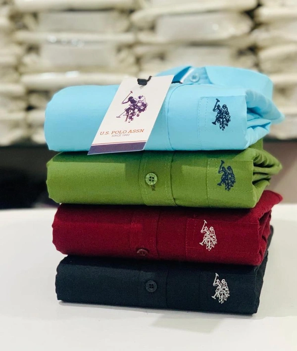 U.S  Men's Plain Shirt Combo - Pack of 4 | Premium Cotton | Casual & Formal Wear - XXL-44
